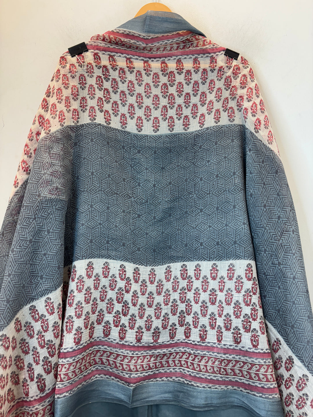 Maroon Mul Cotton Unstitched Printed Suit Set