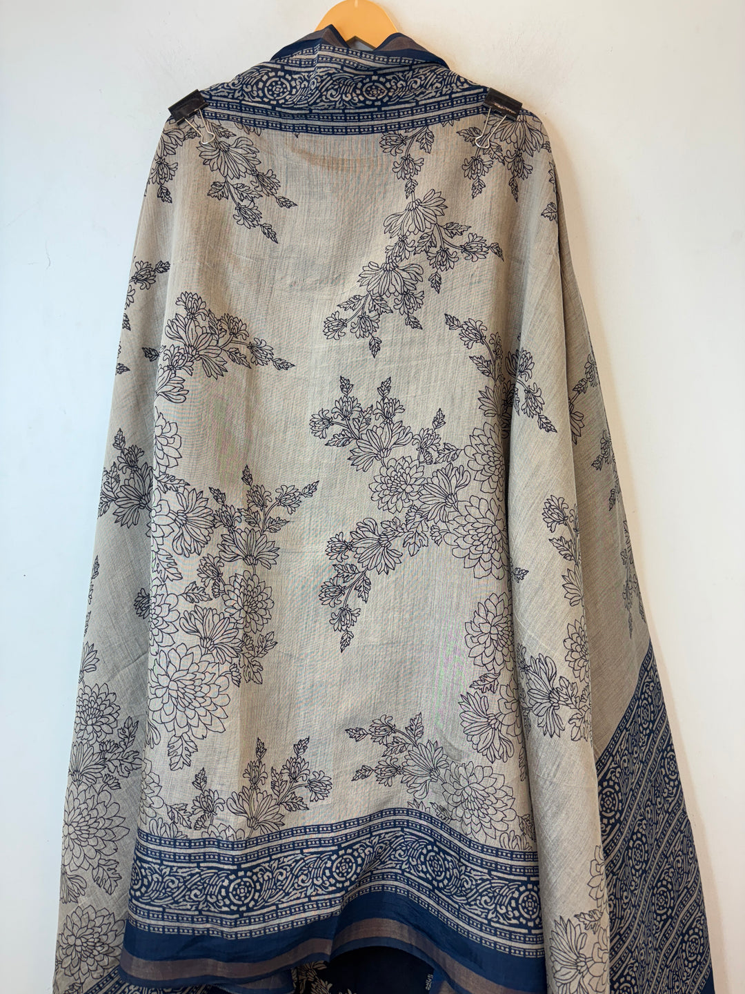 Blue Maheshwari Printed Unstitched Suit Set DBP003