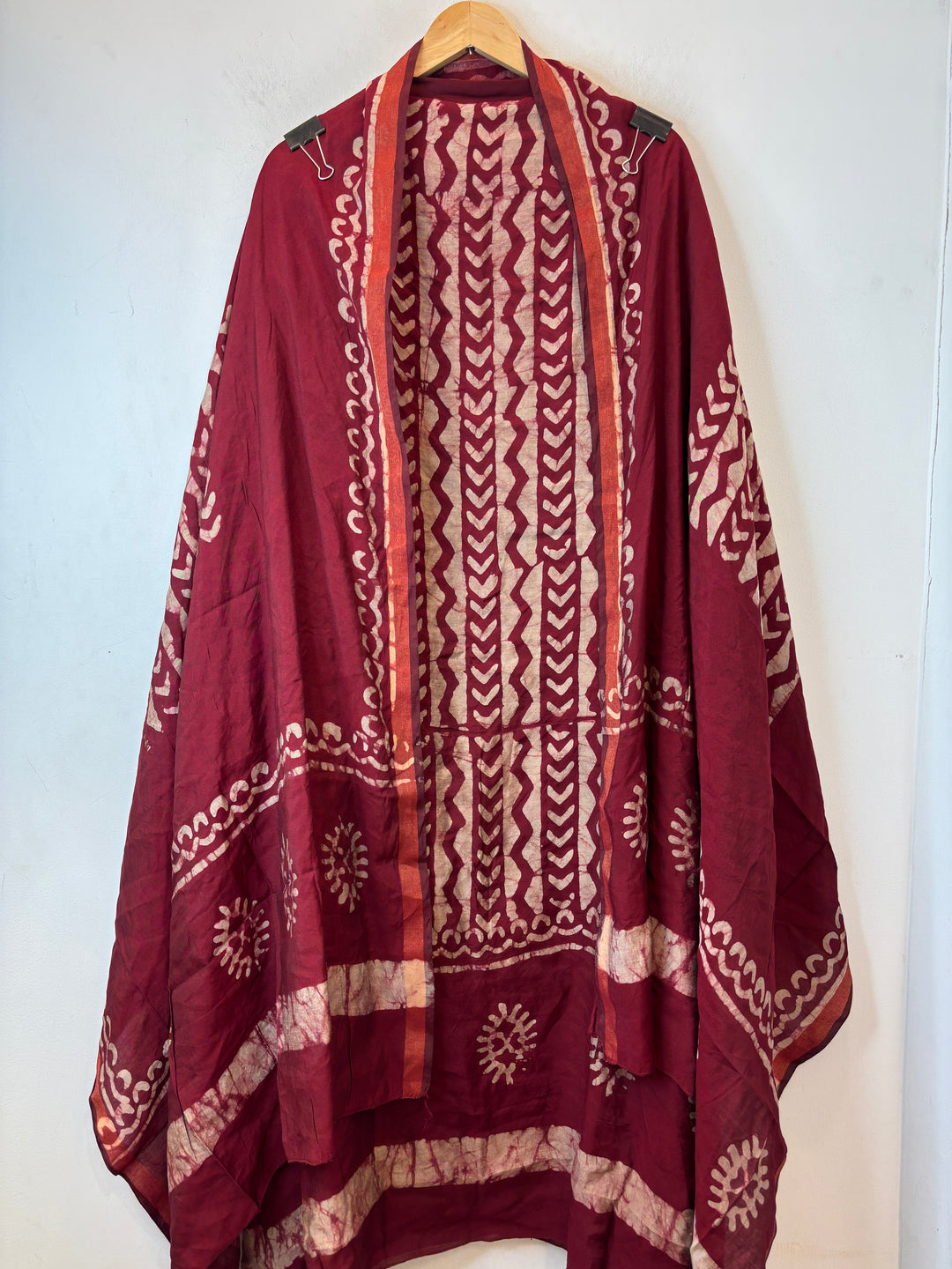 Maheshwari Batik Printed Unstitched Suit Set MB01