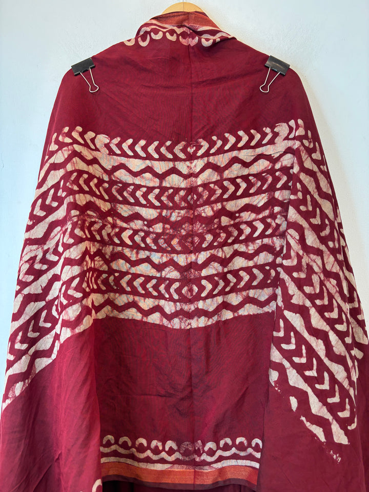 Maheshwari Batik Printed Unstitched Suit Set MB01
