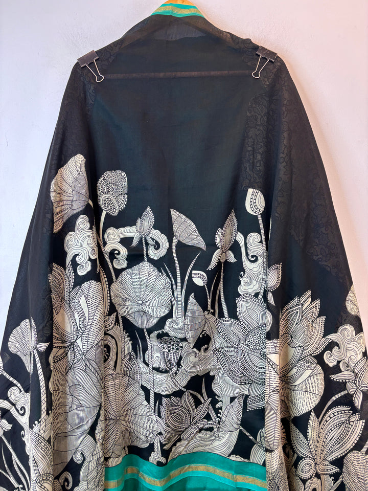 Green Maheshwari Printed Unstitched Suit Set DBPA4
