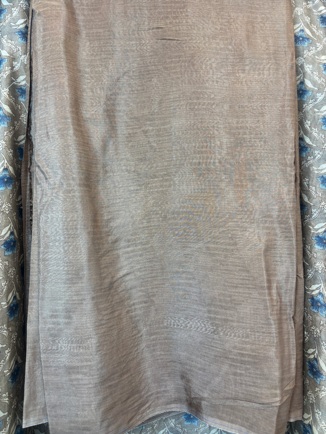 Grey Maheshwari Printed Unstitched Suit Set DB201
