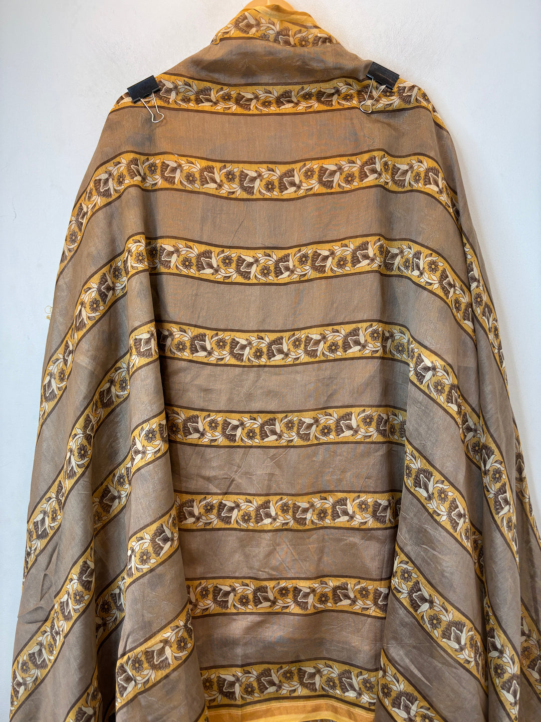 Yellow Maheshwari Printed Unstitched Suit Set DB201