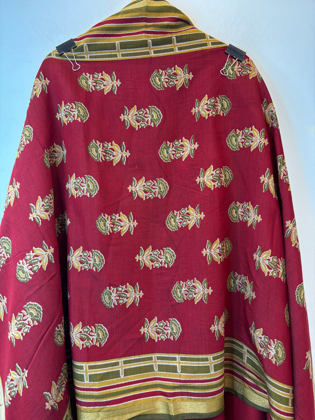 Green Maheshwari Printed Unstitched Suit Set DBP0203