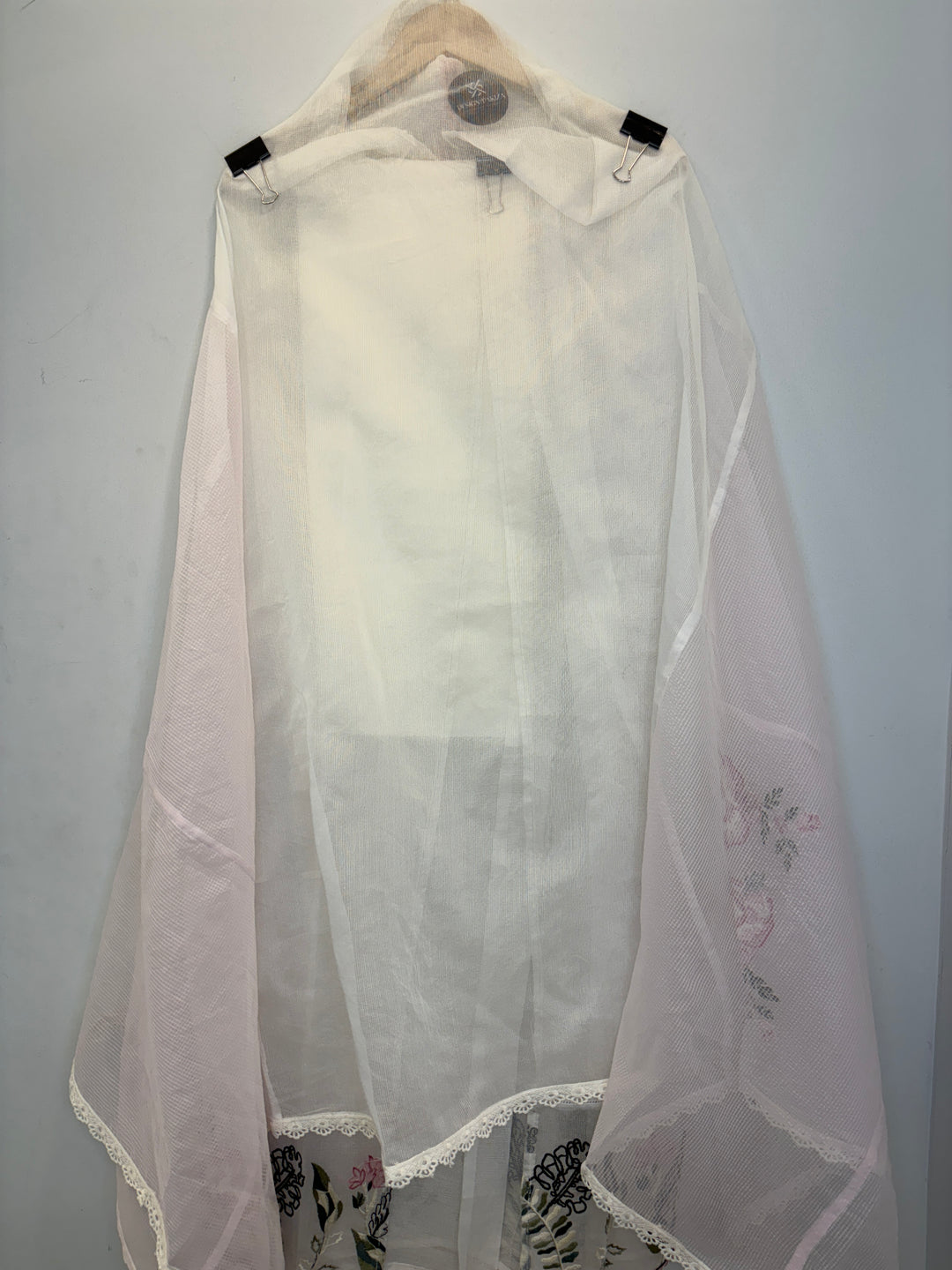 Kota Unstitched Suit with Embroidery &amp; Lace Detailing