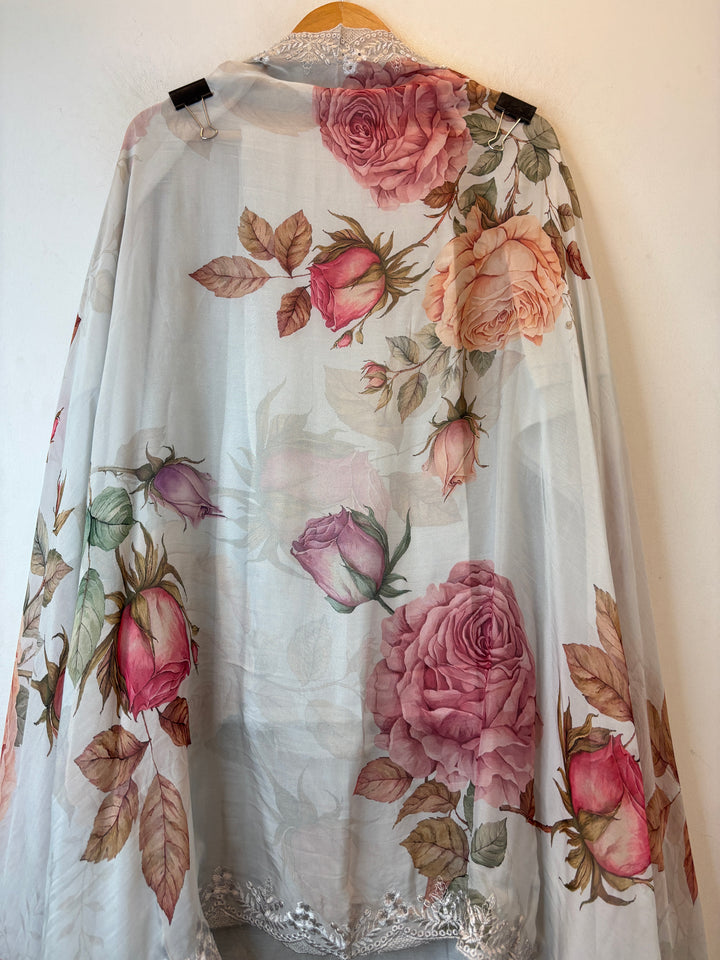 Aplessa – Grey Mul Chanderi Appliqué Suit