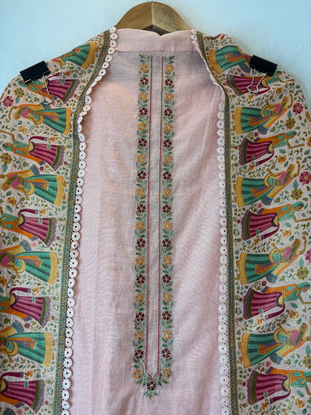 Rajrani – Peach Mul Cotton Woven Suit
