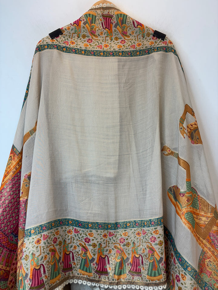 Rajrani – Grey Mul Cotton Woven Suit