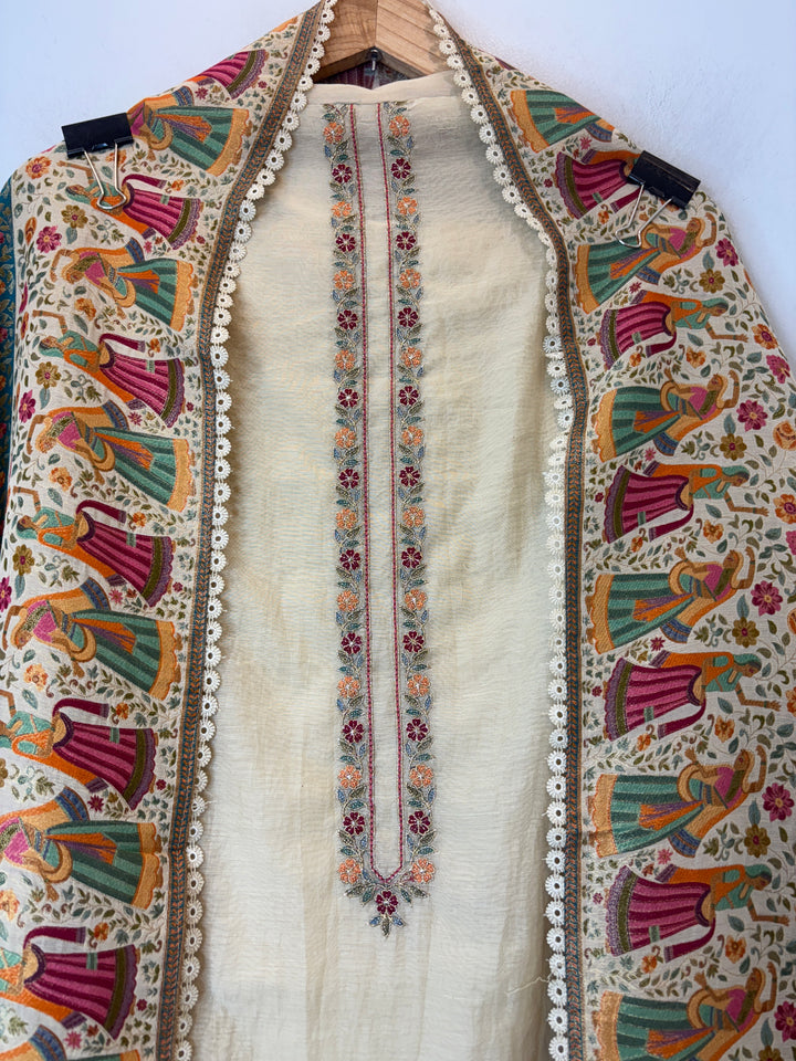 Rajrani – Yellow Mul Cotton Woven Suit