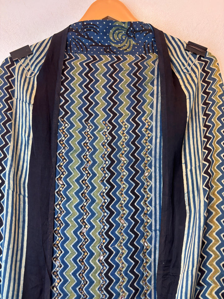 Zariya – Blue Pure Modal Ajrakh Handcrafted Suit