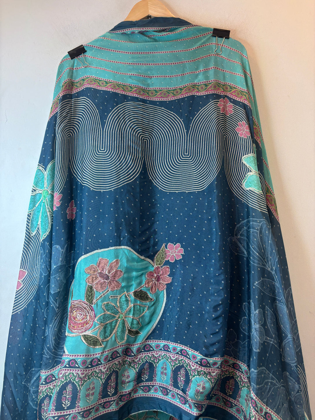 Mayura – Deep Teal Blue Crepe Digital Print Suit