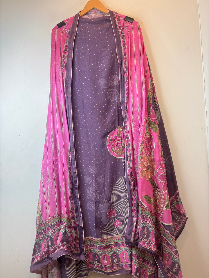 Mayura – Lavender Crepe Digital Print Suit
