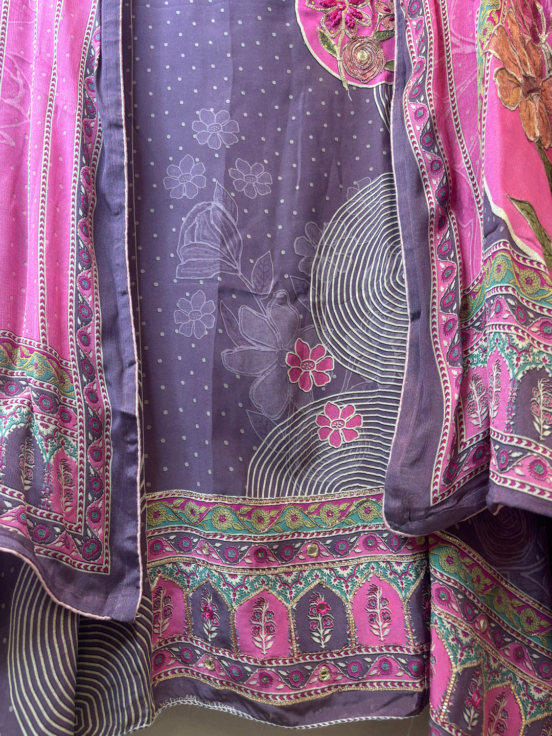 Mayura – Lavender Crepe Digital Print Suit