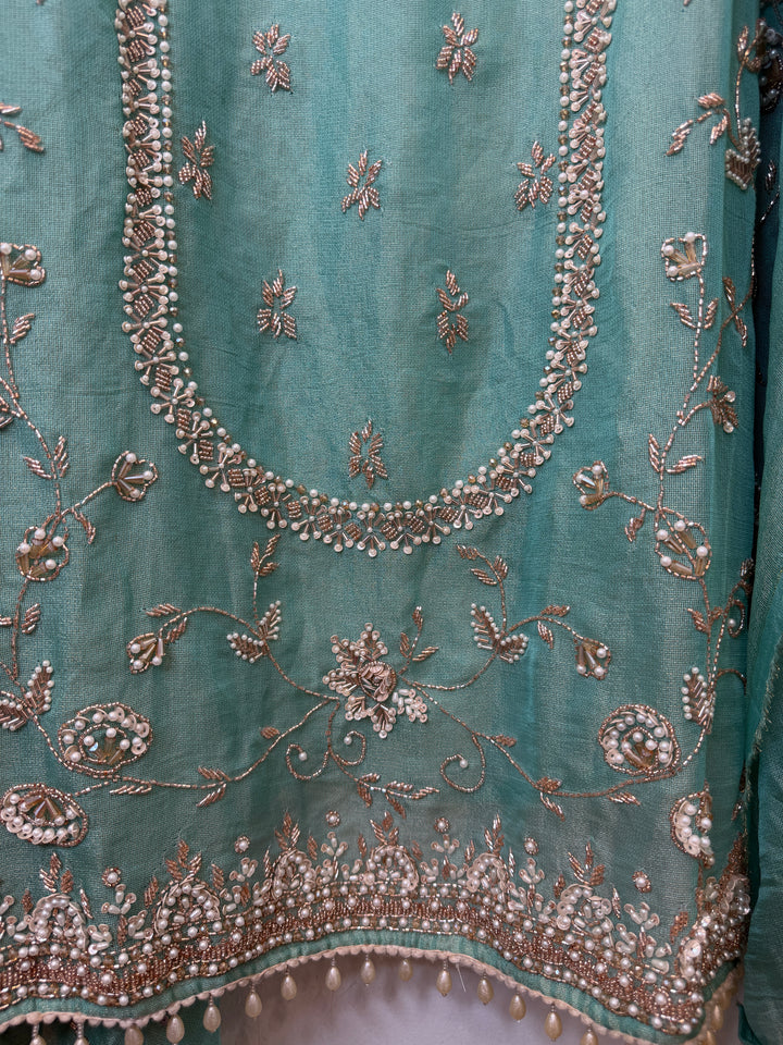 Zariya – Tissue Burberry Sequin Suit