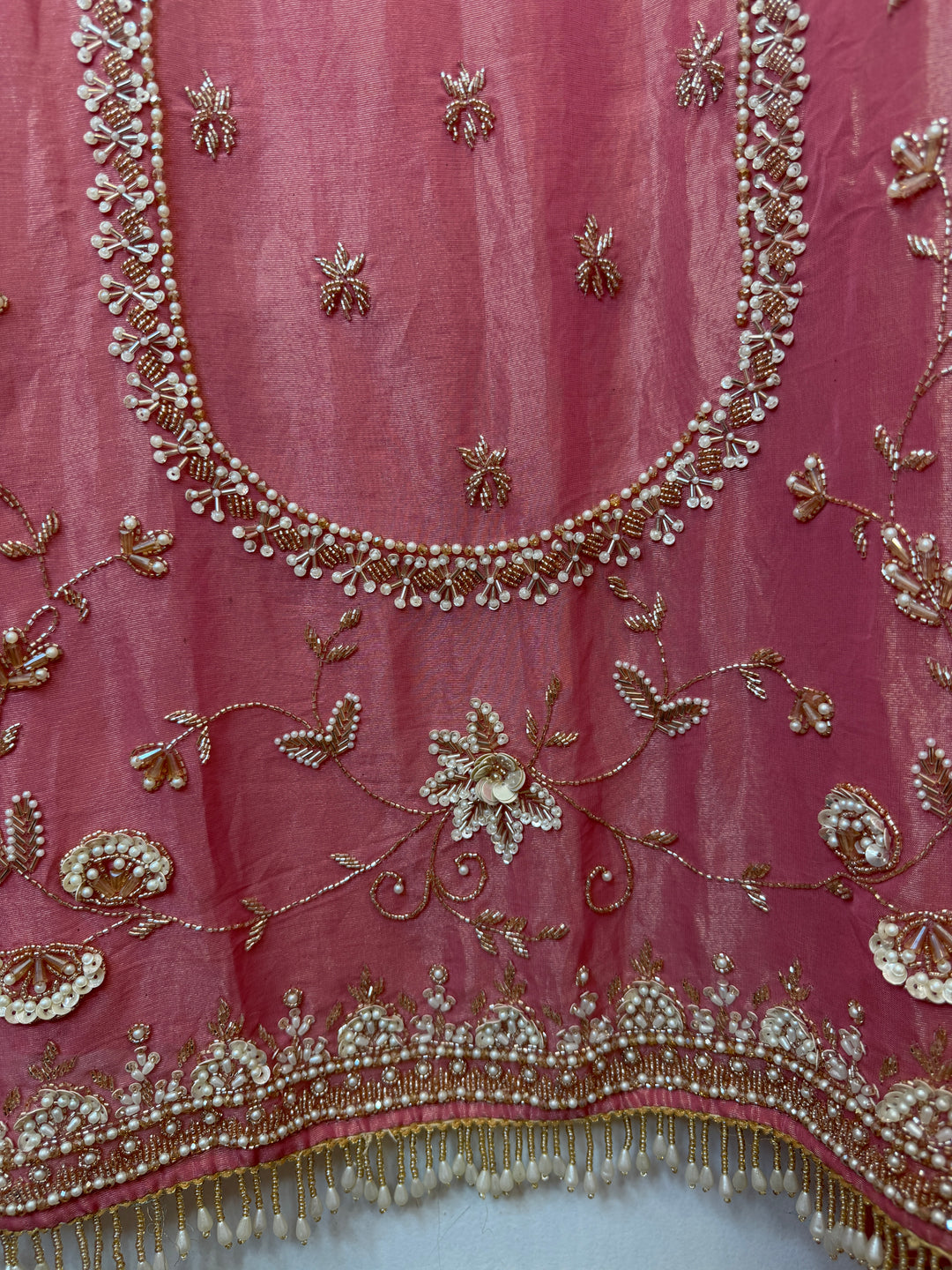 Zariya – Pink Tissue Burberry Sequin Suit