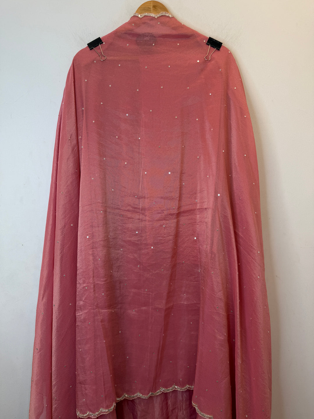 Zariya – Pink Tissue Burberry Sequin Suit