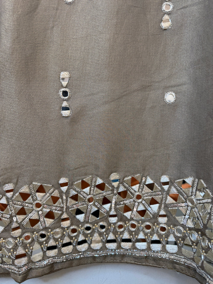 Rivana – Tissue Burberry Mirror Handwork Suit