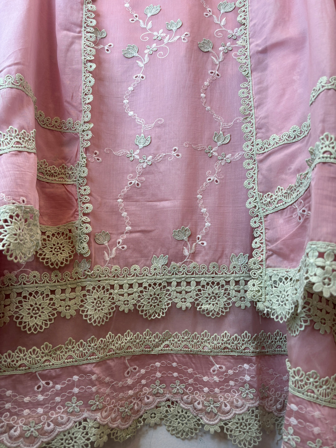 Noorjahan – Pink Mul Chanderi Chikankari Suit