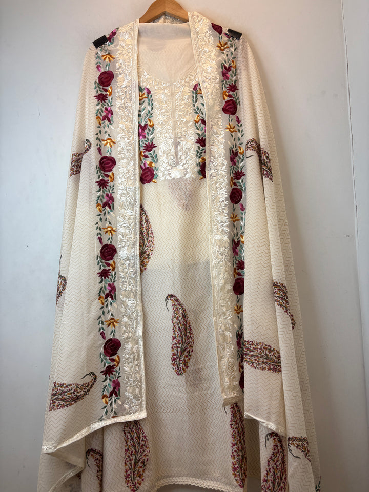 Parizad – Mul Chanderi Handblock Suit
