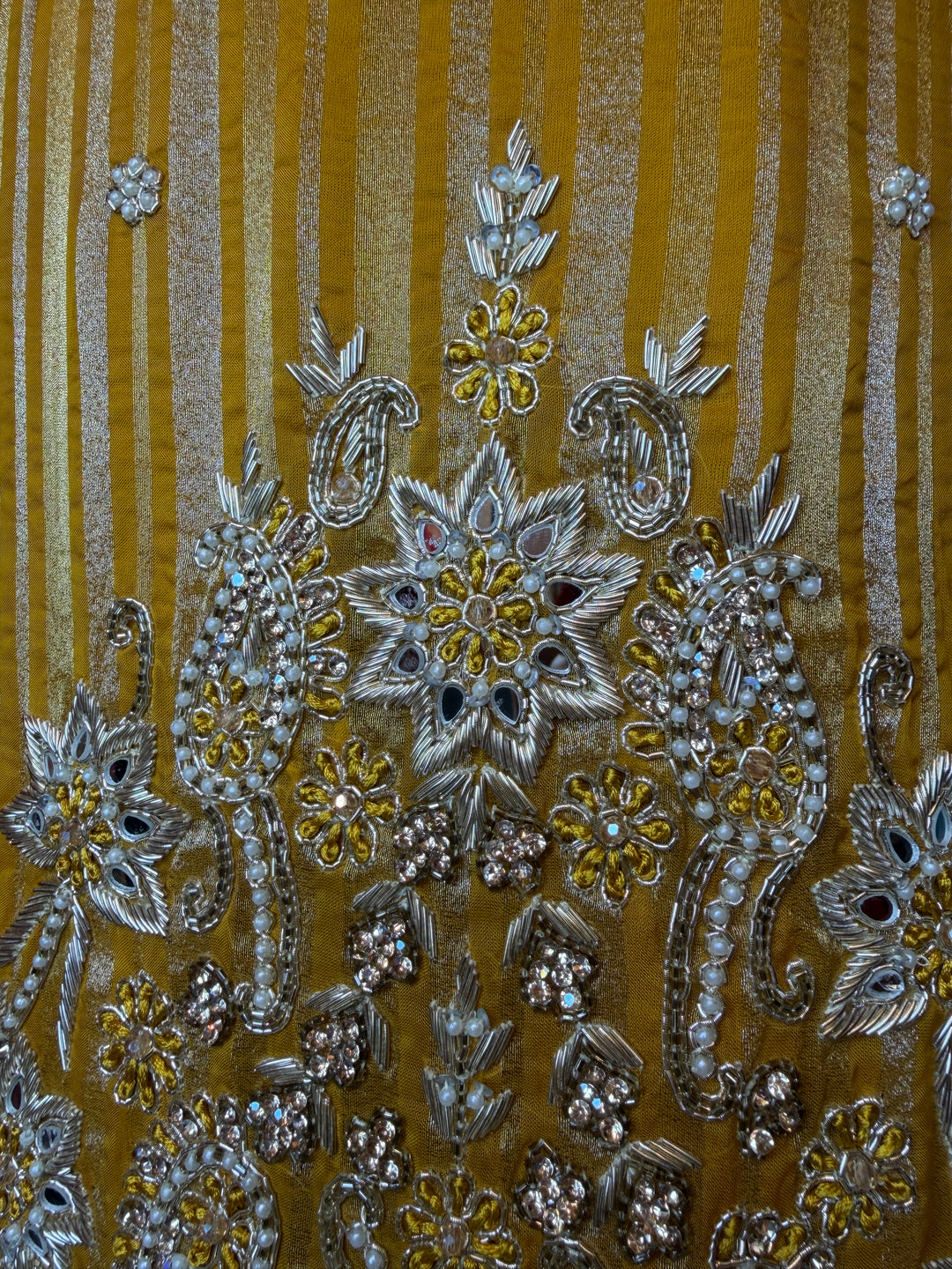 Zarina – Yellow Tissue Lurex Handwork Garara Set