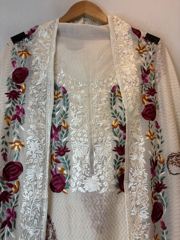 Parizad – Mul Chanderi Handblock Suit