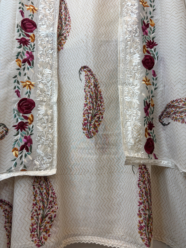 Parizad – Mul Chanderi Handblock Suit