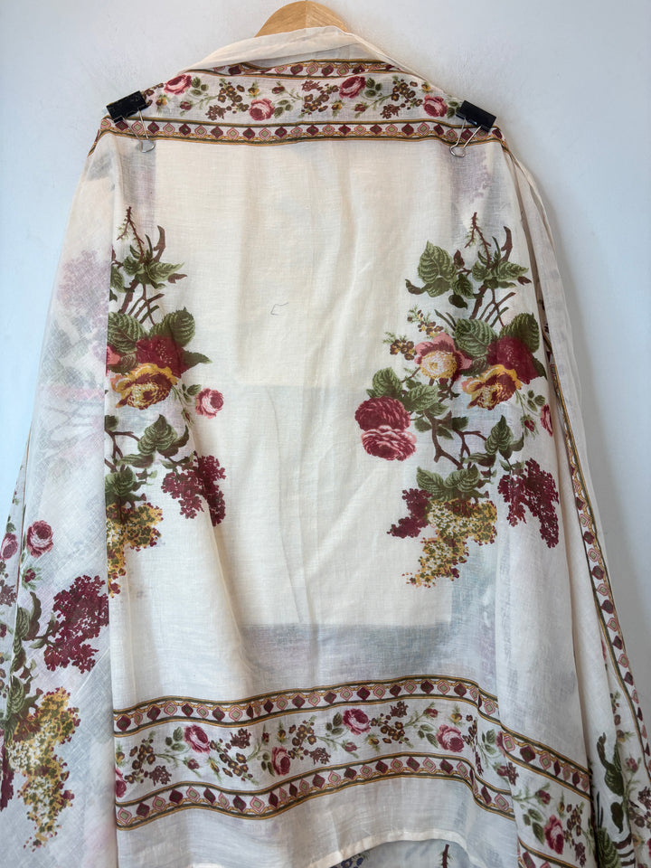 Gulnaaz – Ivory Pure Cotton Printed Suit