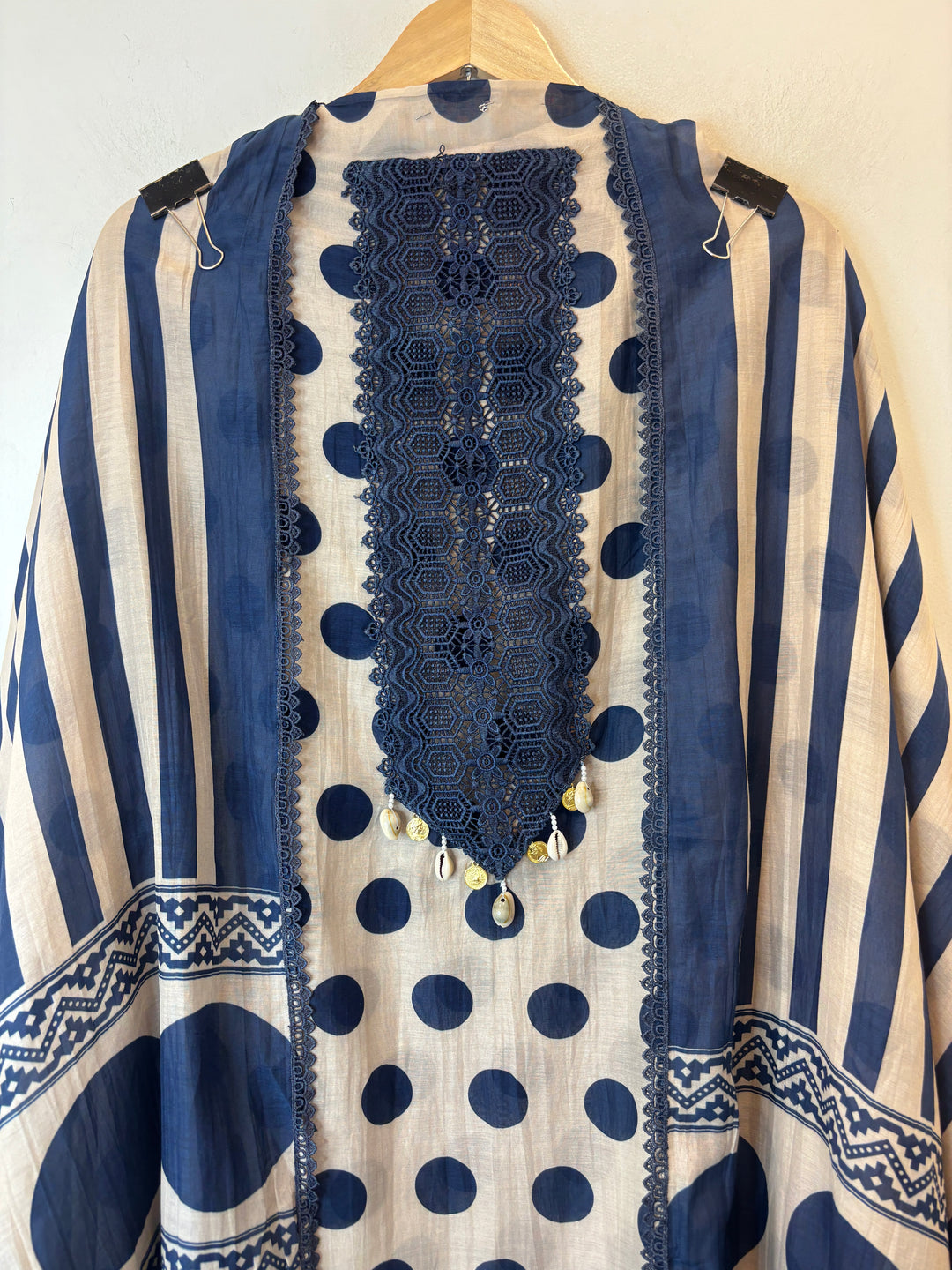 Polka – Mul Cotton Polka Lace Suit