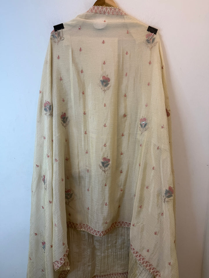 Mirielle – Mehandi ivory Tissue Shimmer Mirror Suit