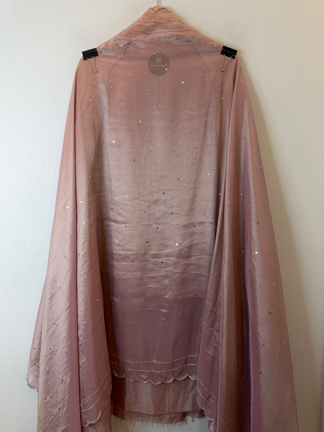 Mirielle – Pink Tissue Shimmer Mirror Suit