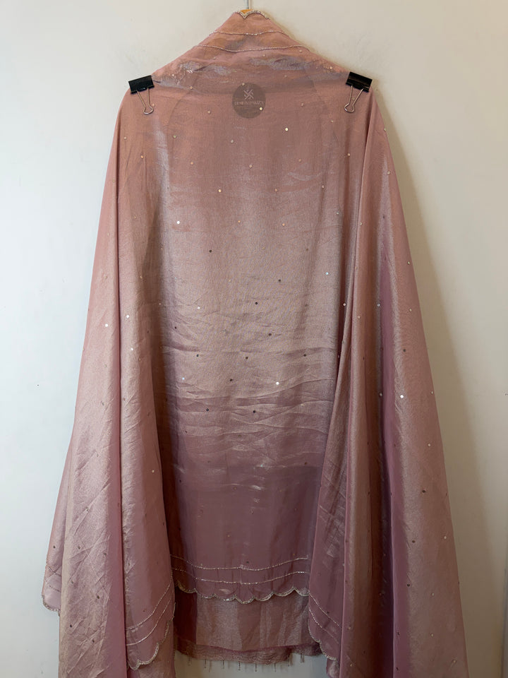 Mirielle – Pink Tissue Shimmer Mirror Suit
