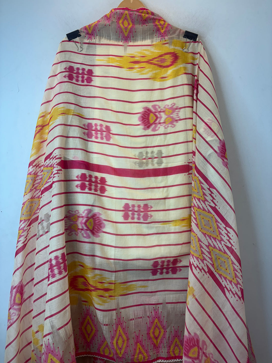 Ikshita – Pink Mustard Mul Cotton Printed Suit