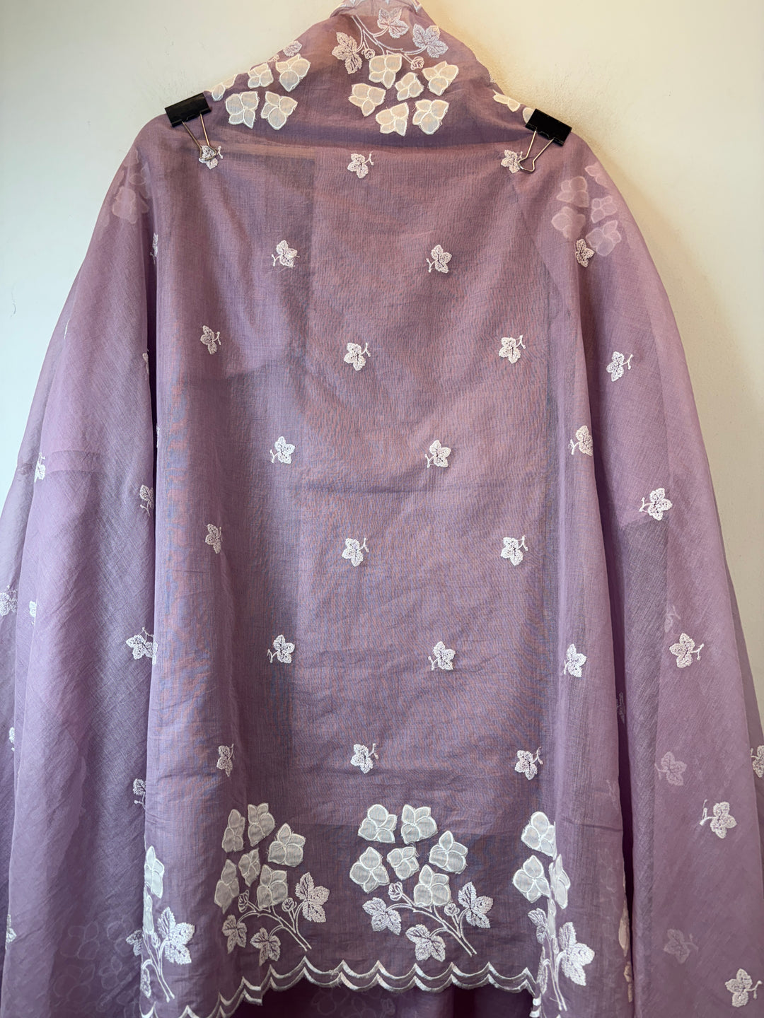 Afsana – Pink Mul Chanderi Appliqué Suit