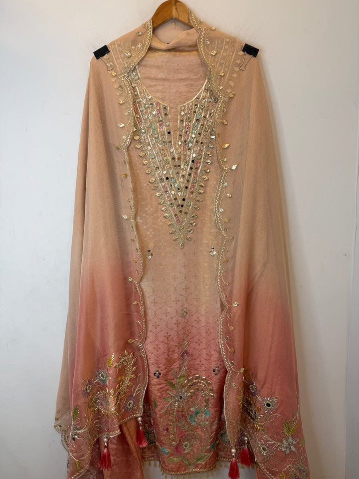 Omira – Ombre Tissue Gota Mirror Suit