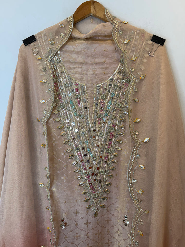 Omira – Ombre Tissue Gota Mirror Suit