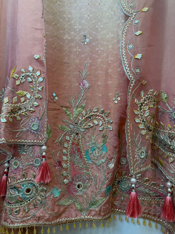 Omira – Ombre Tissue Gota Mirror Suit