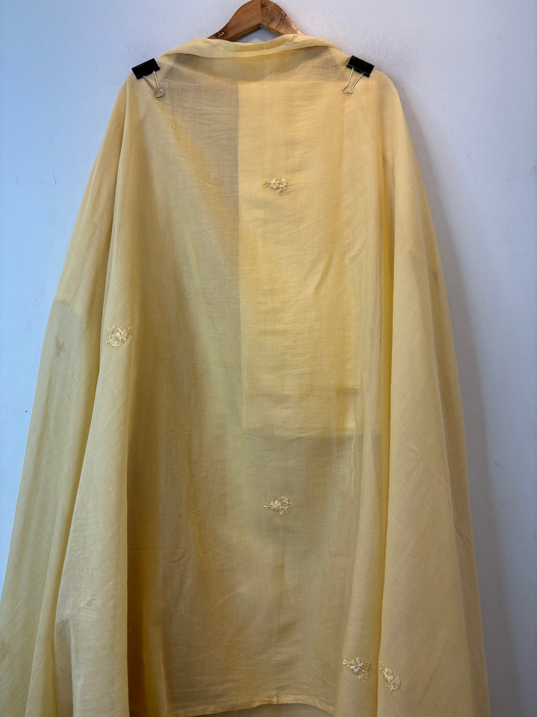 Meher – Yellow Mul Chanderi Embroidered Suit