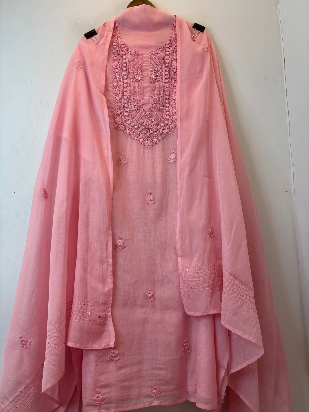 Meher – Pink Mul Chanderi Embroidered Suit