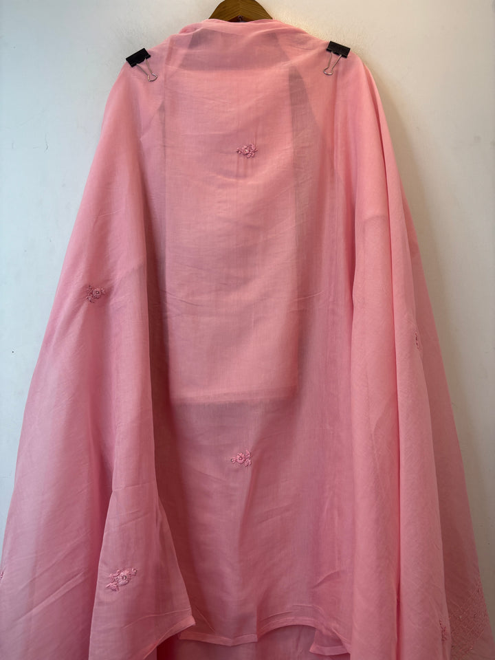 Meher – Pink Mul Chanderi Embroidered Suit