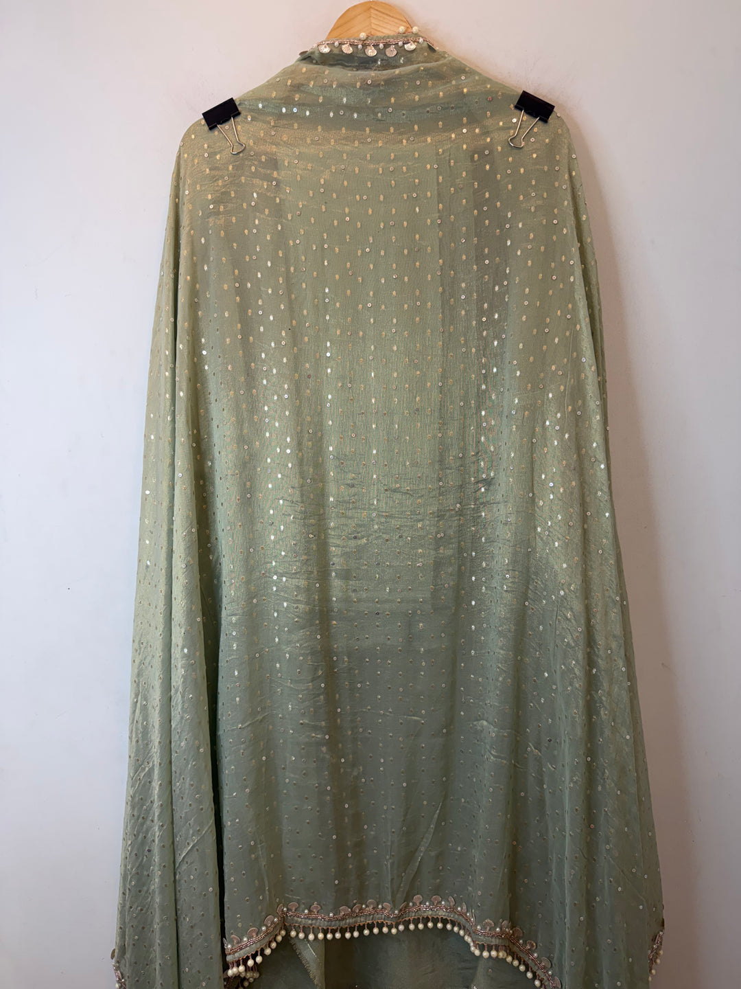 Miraya – Green Tissue Real Mirror Work Suit