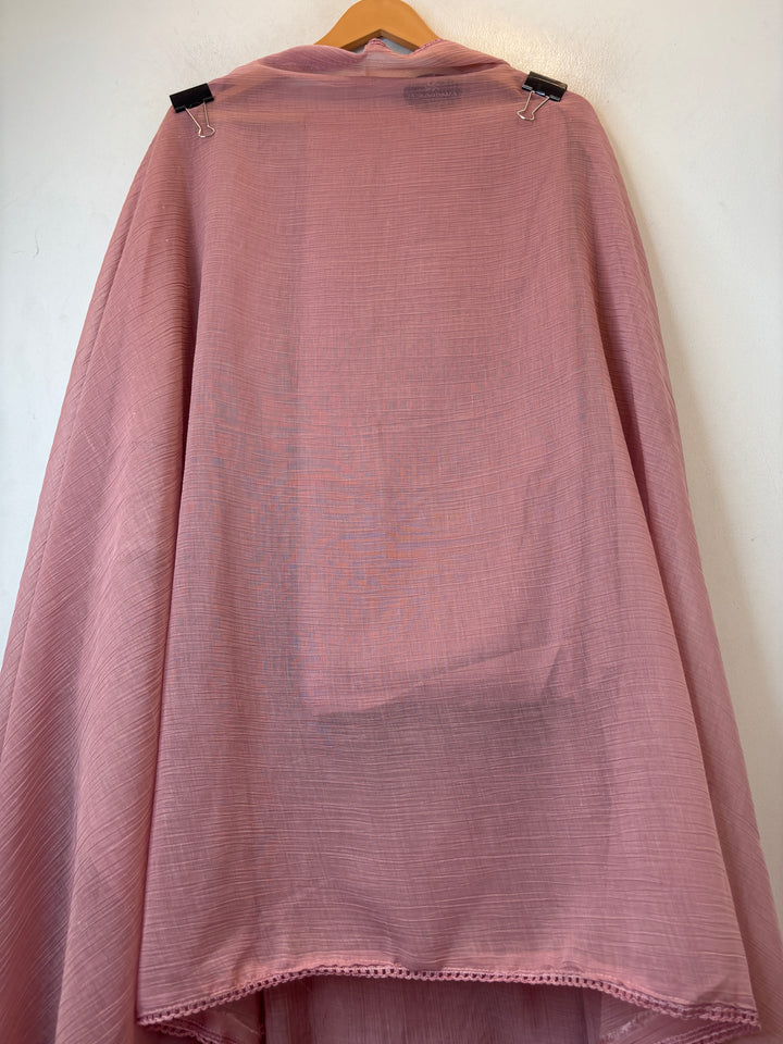 Gulrukh – Blush Pink Crush Mul Cotton Embroidered Suit