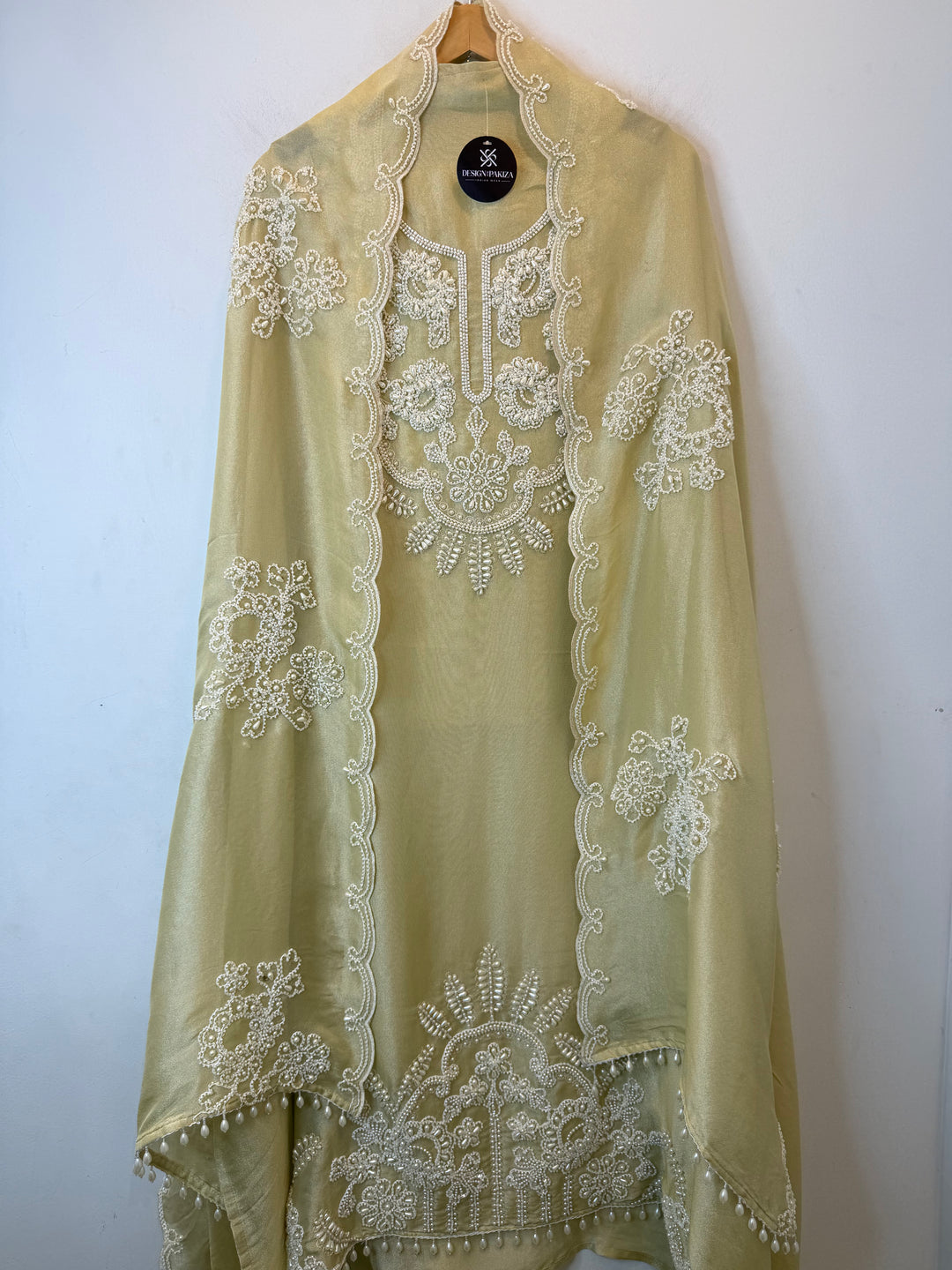 Zareeva – Yellow Pearl &amp; Cutdana Heavy Handwork Suit