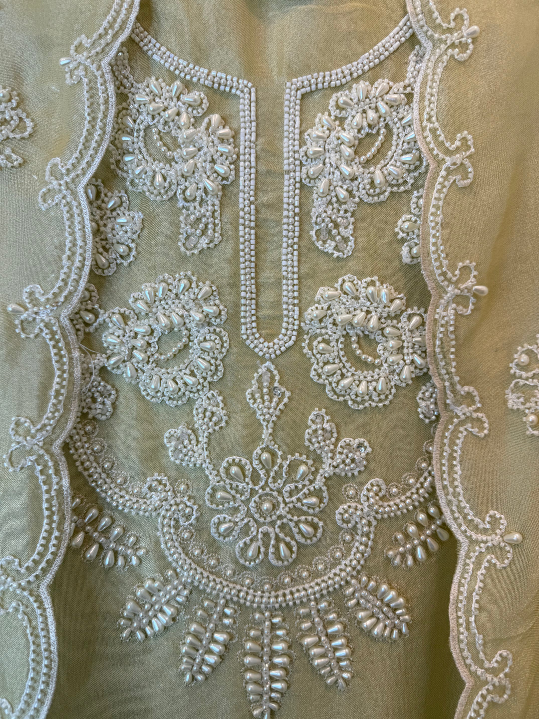 Zareeva – Yellow Pearl &amp; Cutdana Heavy Handwork Suit