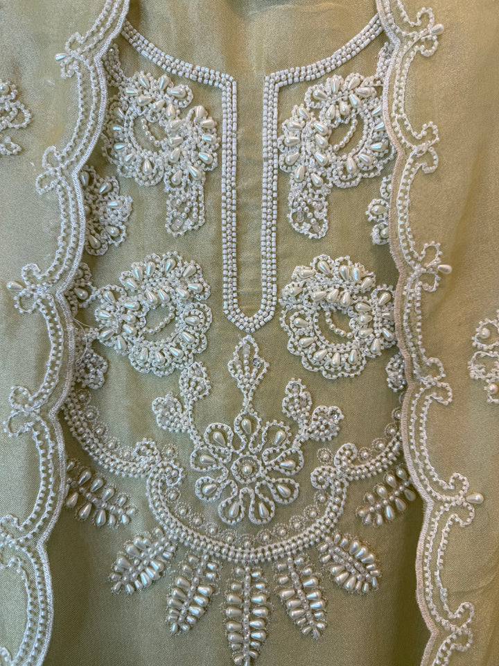 Zareeva – Yellow Pearl &amp; Cutdana Heavy Handwork Suit