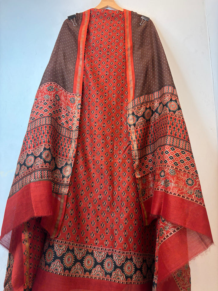 Maheshwari Printed Unstitched Suit Set DBPM504
