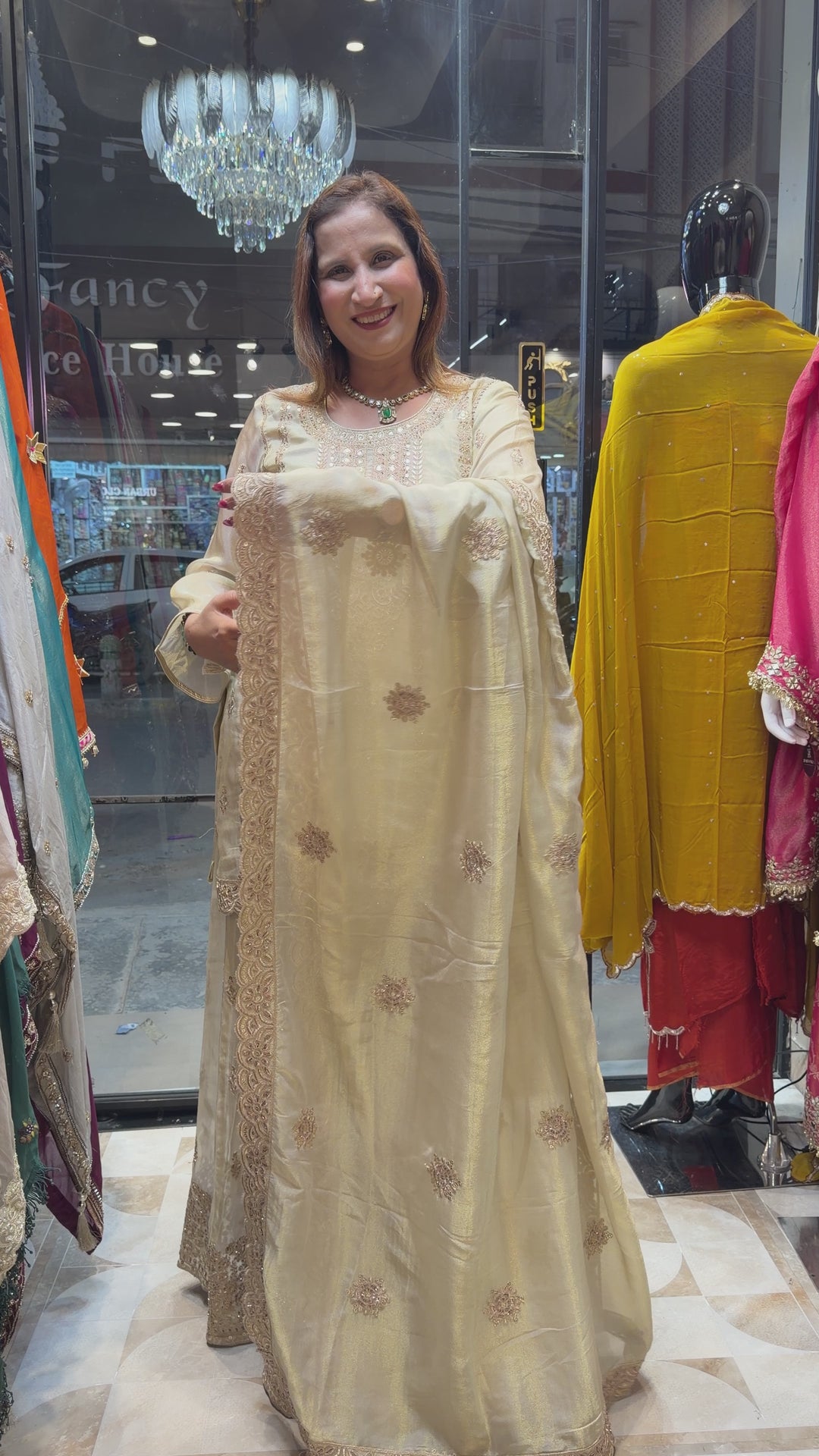 Zareeva – Tissue Zari Sharara Set